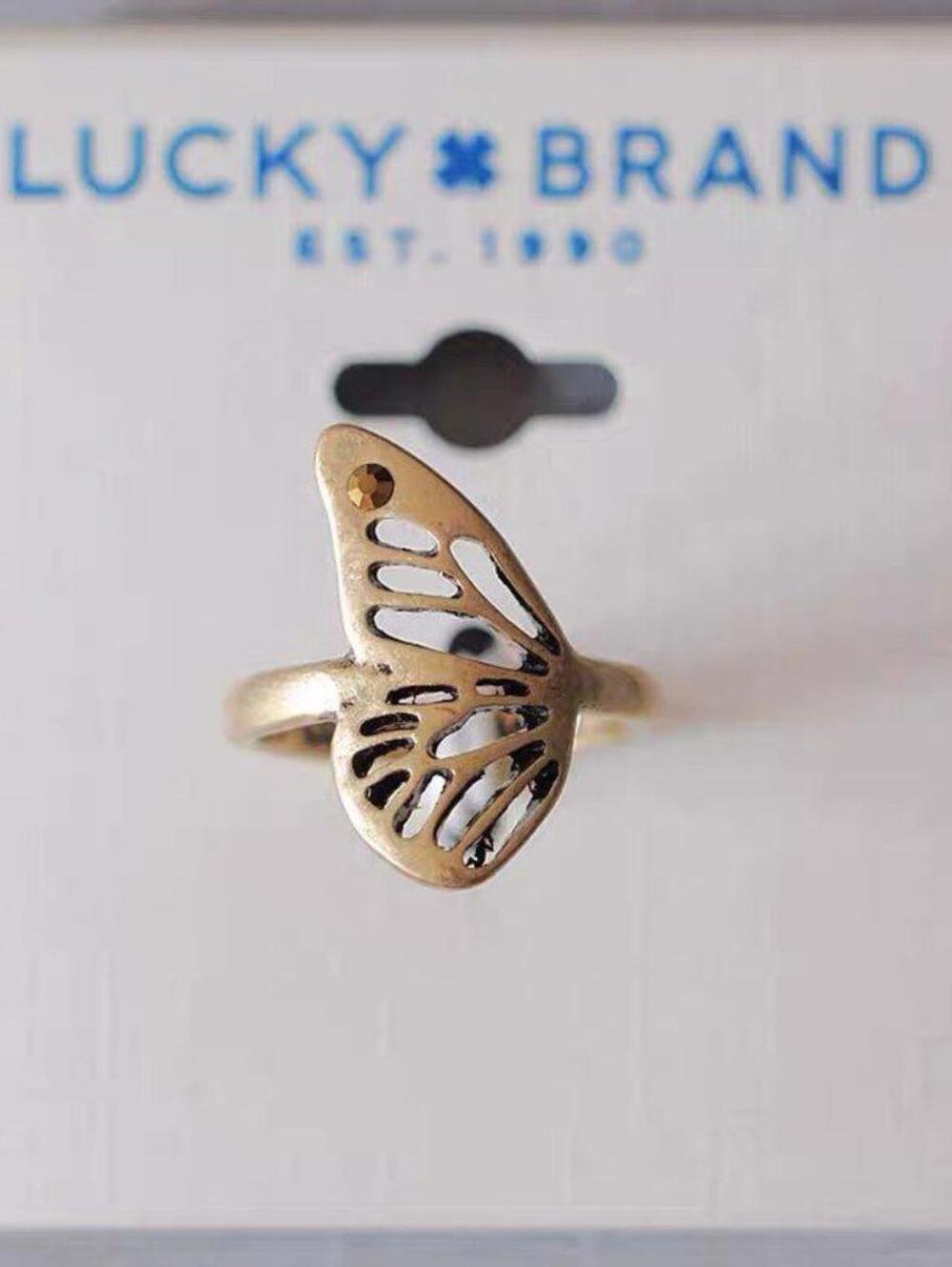 Lucky Brand Butterfly Wing Ring Size 7